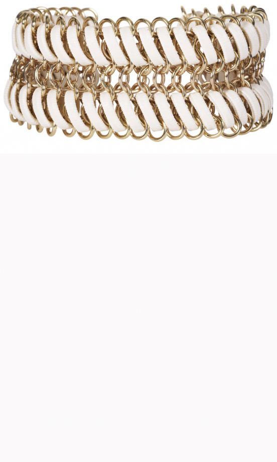 Next SS13 White And Gold Cuff