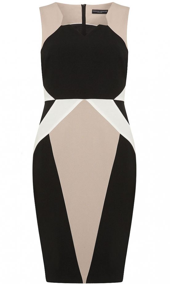 Dorothy Perkins Black And Stone Graphic Dress, £25