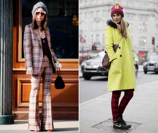 These street-stylers rock tartan for SS13