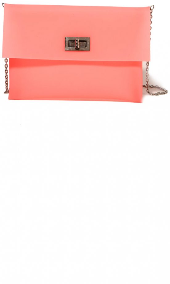 Forever 21 SS13 Orange Plastic Shoulder bag
