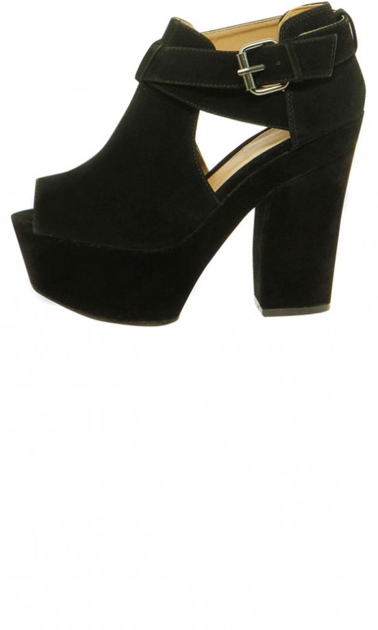 Boohoo Cut Out Chunky Heels, £30
