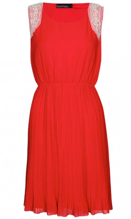 Boohoo Pearl Shoulder Trim Dress, £22