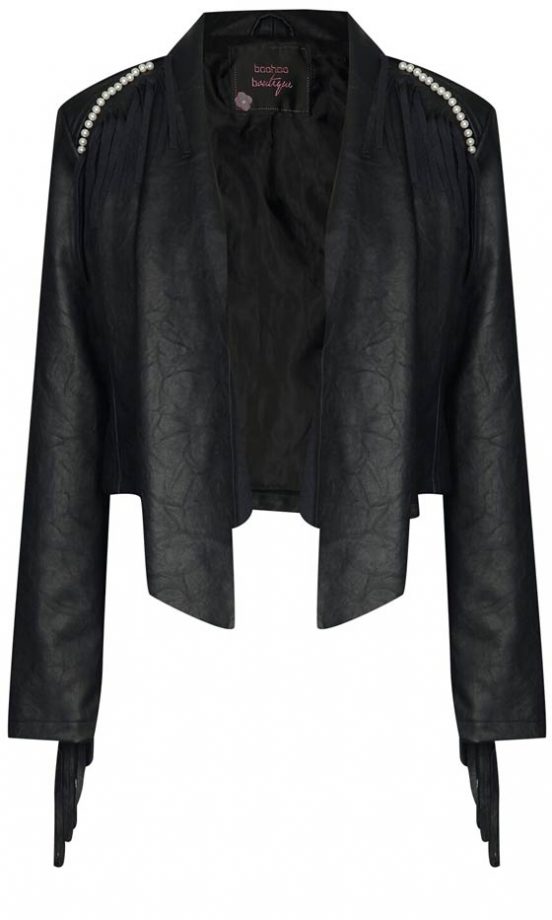 Boohoo Boutique Tassle PU Jacket, £40