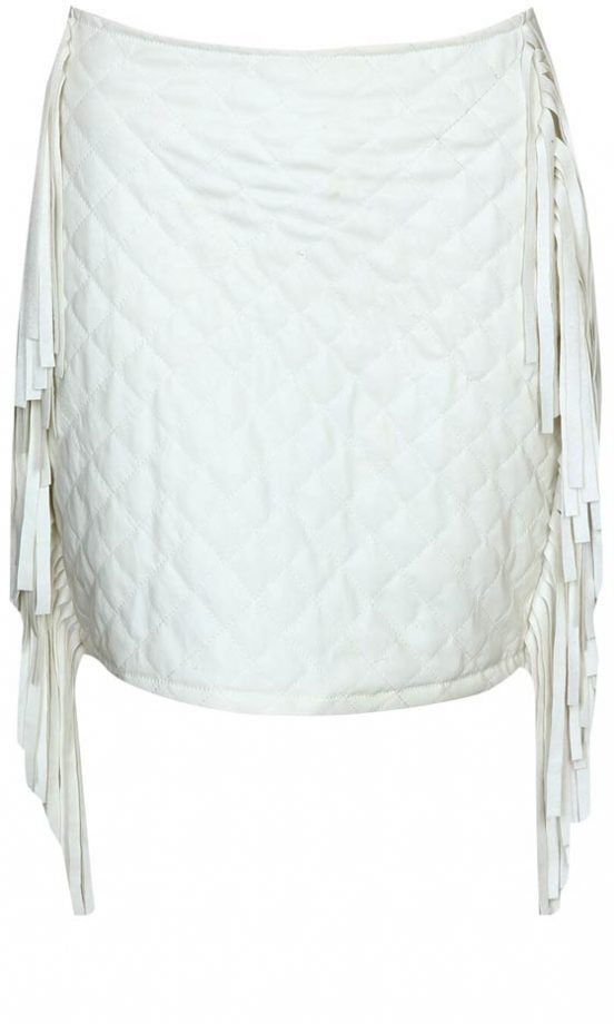 Boohoo Boutique Quilted PU Tassle Skirt, £20