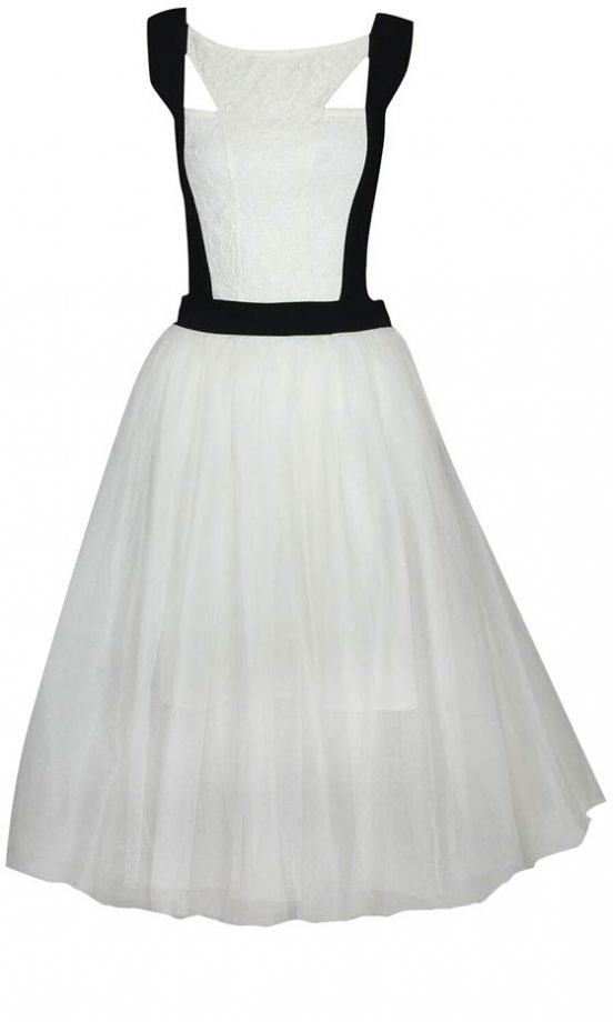 Boohoo Boutique Contrast Prom Dress, £45