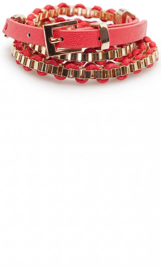 Mango Coral Crush Chain Belt, £19.99