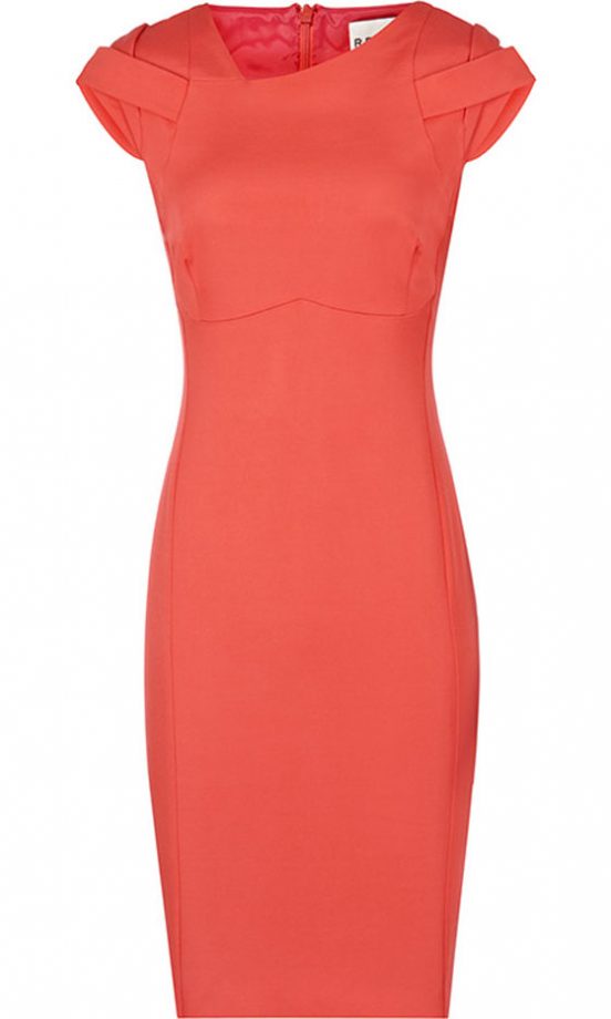 Reiss Coral Crush Body Con Dress, £179