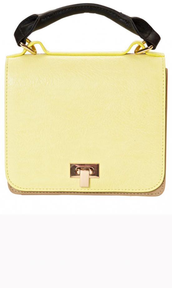 Next SS13 Lemon Box Bag
