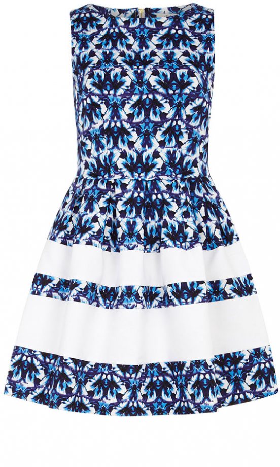 Dorothy Perkins Blue Floral Dress, £