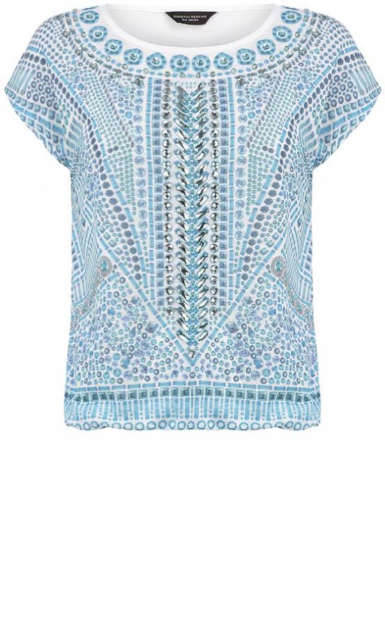 Dorothy Perkins Jewel Print Top, £26