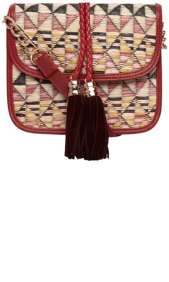 Dorothy Perkins Red Raffia Bag, £22
