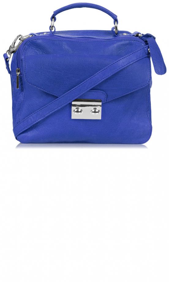 Topshop Electric Blue Leather Bag, £60