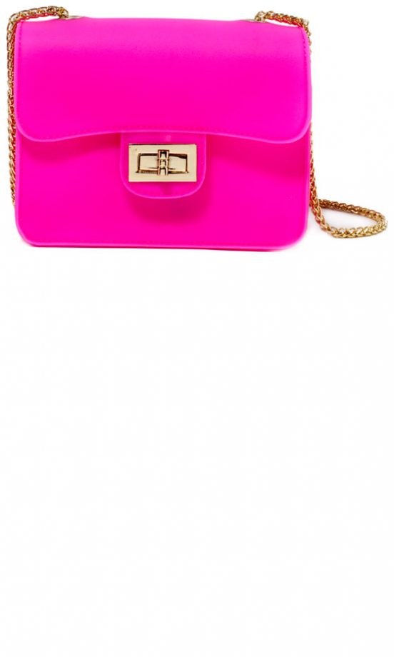 Forever 21 SS13 Pink Plastic Shoulder Bag