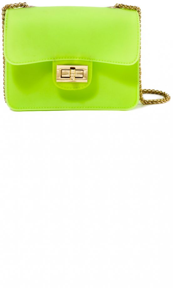 Forever 21 SS13 Lime Plastic Shoulder Bag