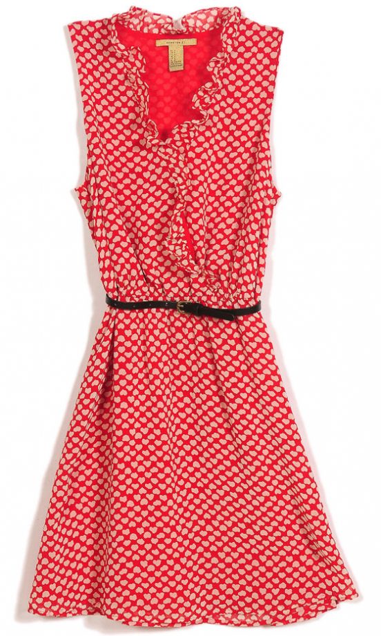 Forever 21 SS13 Red Ruffled Dress