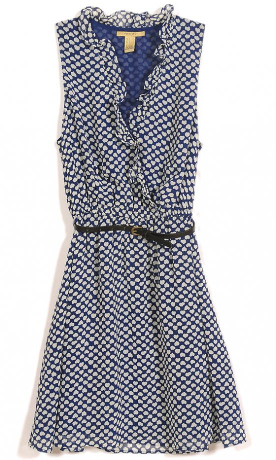 Forever 21 SS13 Blue Ruffled Dress