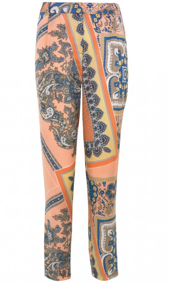 F&F Peach Paisley Print Trousers, £16
