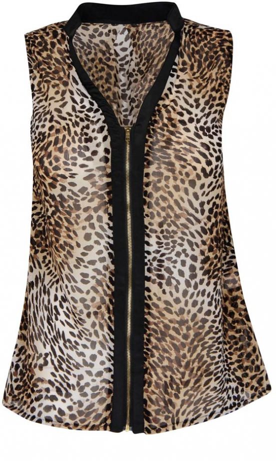 Fashion Union Animal Print Blouse, £12
