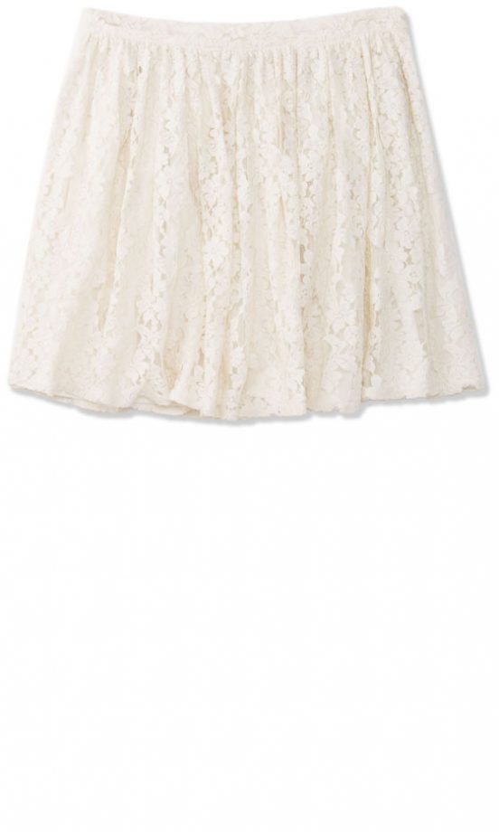 Forever 21 SS13 White Skirt