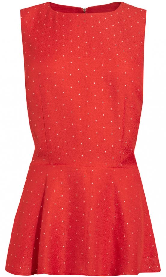 Next SS13 Red Peplum Top