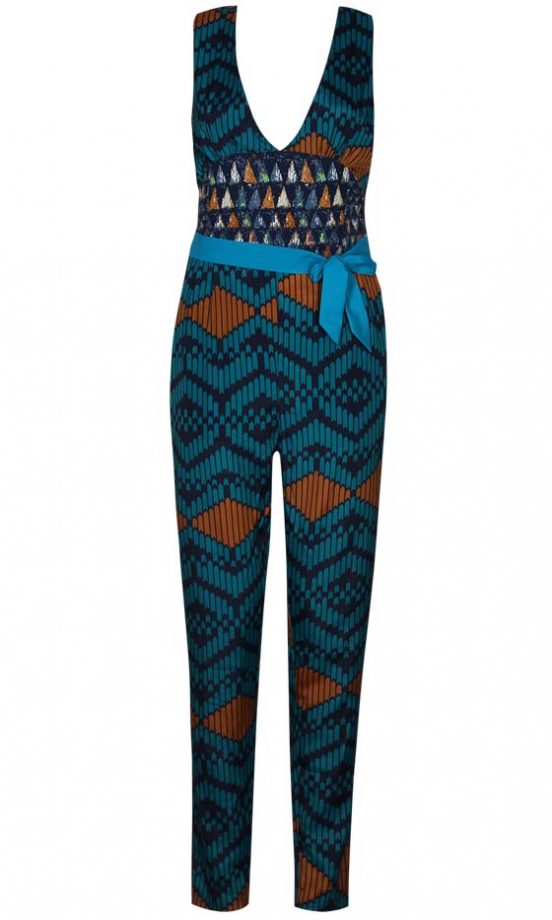 Boohoo Ethnic Print Jumpsuit, £25