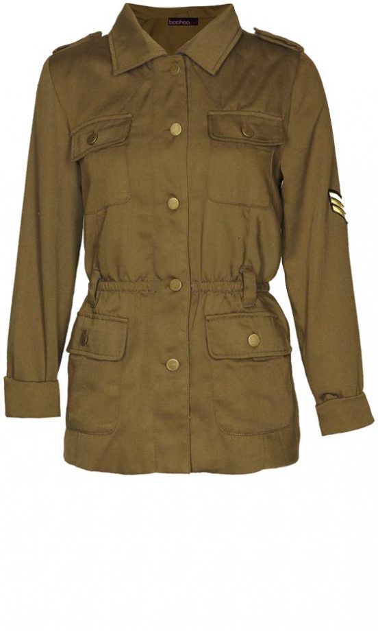 Boohoo Military Belted Parka, £18