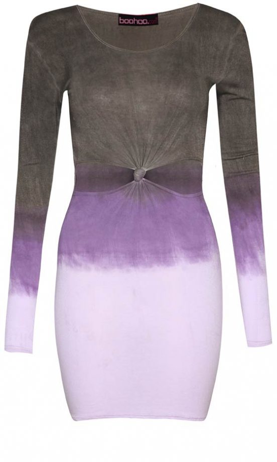 Boohoo Tie Dye Cut Out Dress, £15