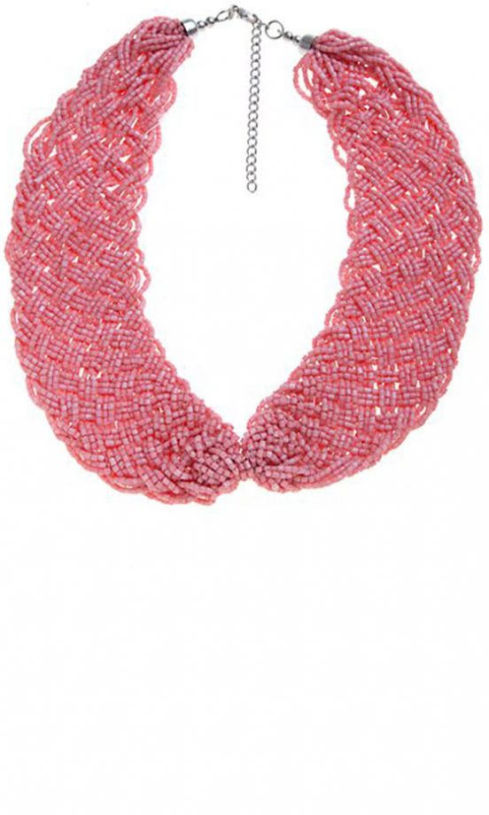 New Look Hot Pink Beaded Necklace, £7.99