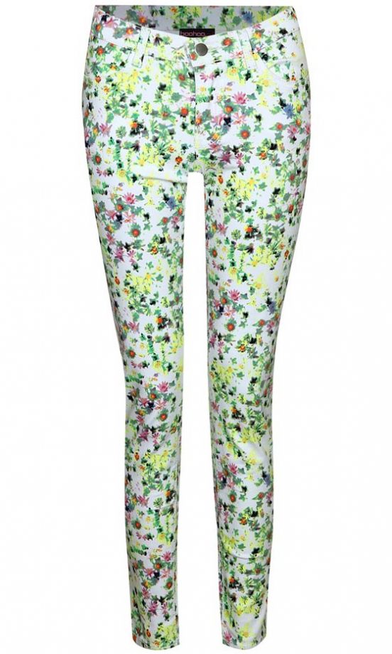 Boohoo Floral Skinny Jeans, £20