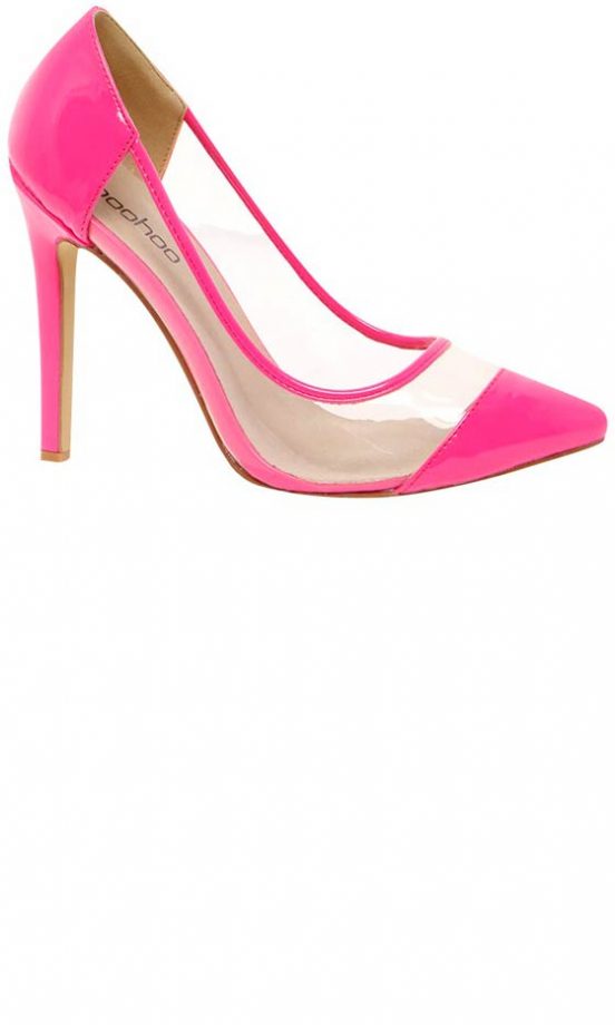 Boohoo Neon Pelspex Heels, £20