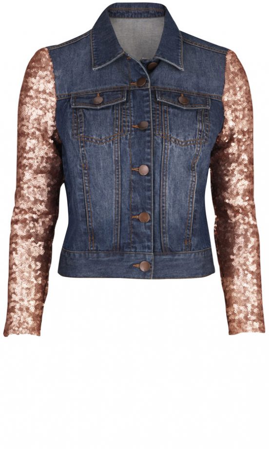 Love Label Sequin Denim Jacket, £39