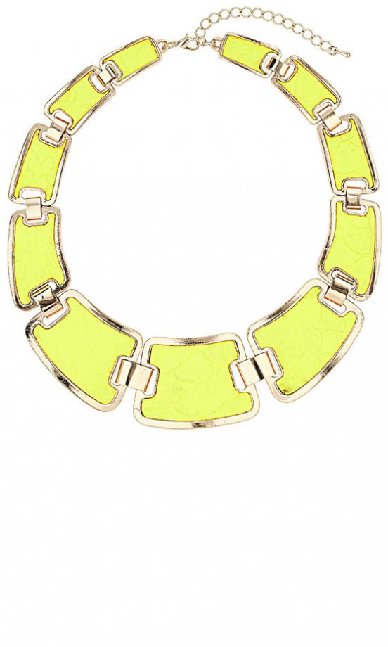 Dorothy Perkins Luminous Yellow Necklace, £20