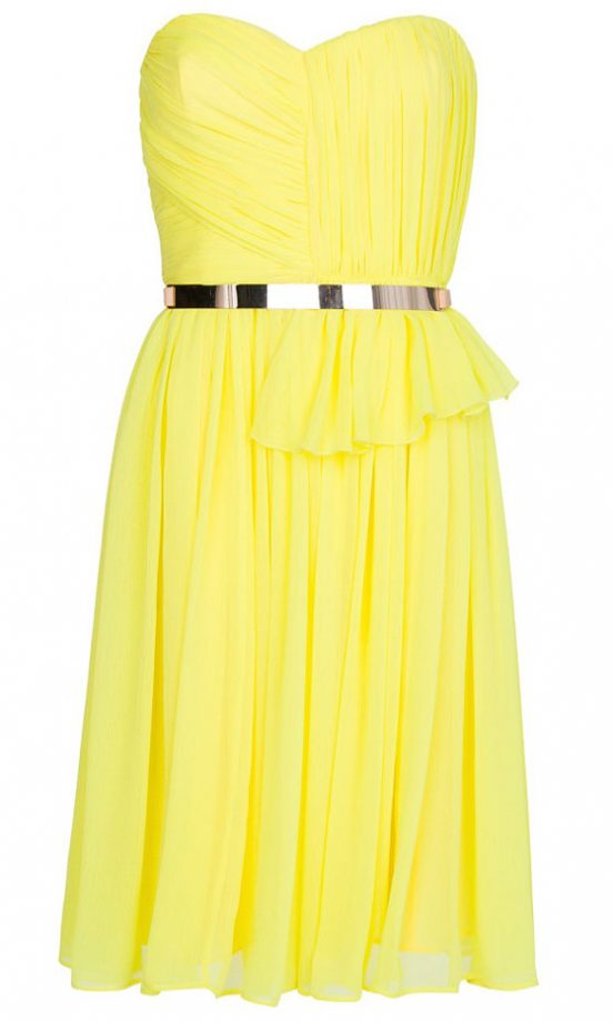 Mango Luminous Yellow Belted Dress, £69.99