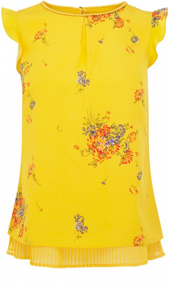 Oasis Luminous Yellow Printed Top, £38
