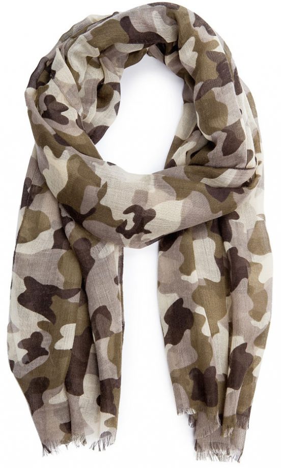 Mango Camo Scarf, £17.99