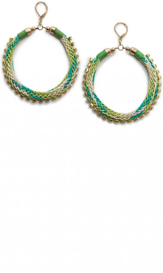 Mango Green Hoop Earrings, £9.99