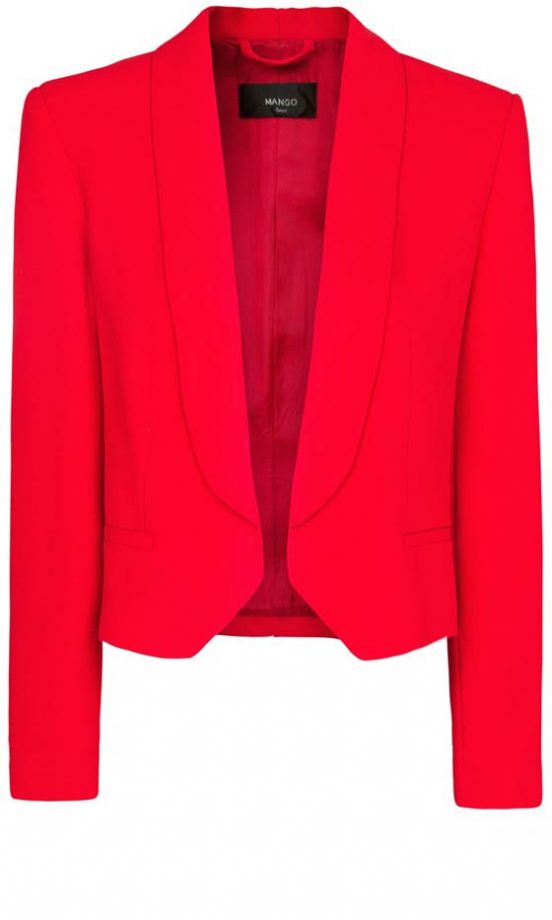 Mango Red Crop Blazer, £34.99