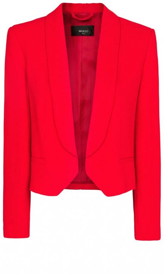 Mango Red Tux Jacket, £34.99