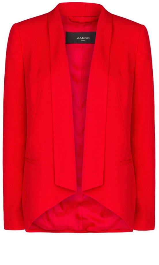 Mango Red Crepe Jacket, £44