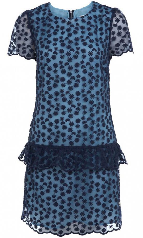 Miss Selfridge Blue Lace Dress, £49