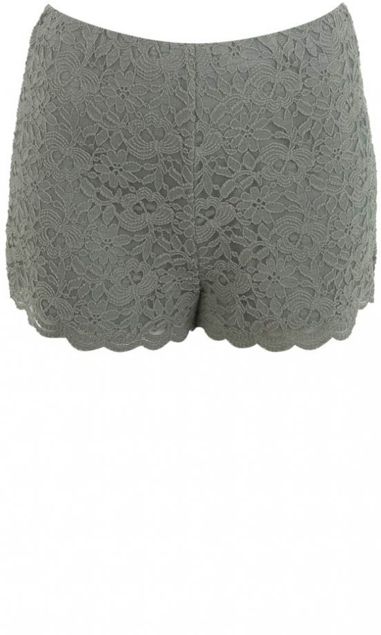 Miss Selfridge Grey Lace Shorts, £20