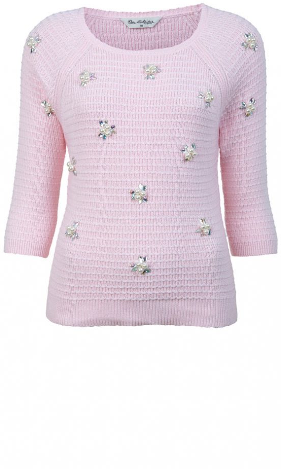 Miss Selfridge Pink Pearl Jumper, £45