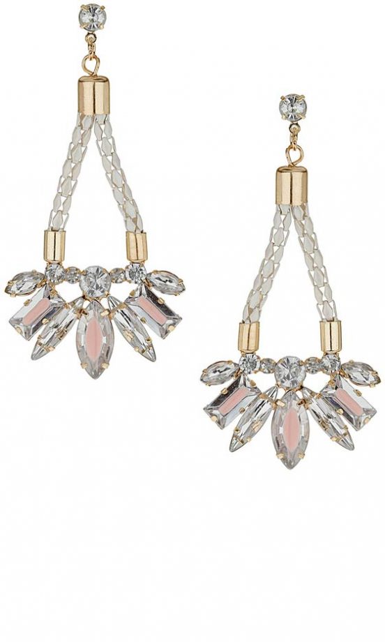 Miss Selfridge Rhinestone Earrings, £8.50