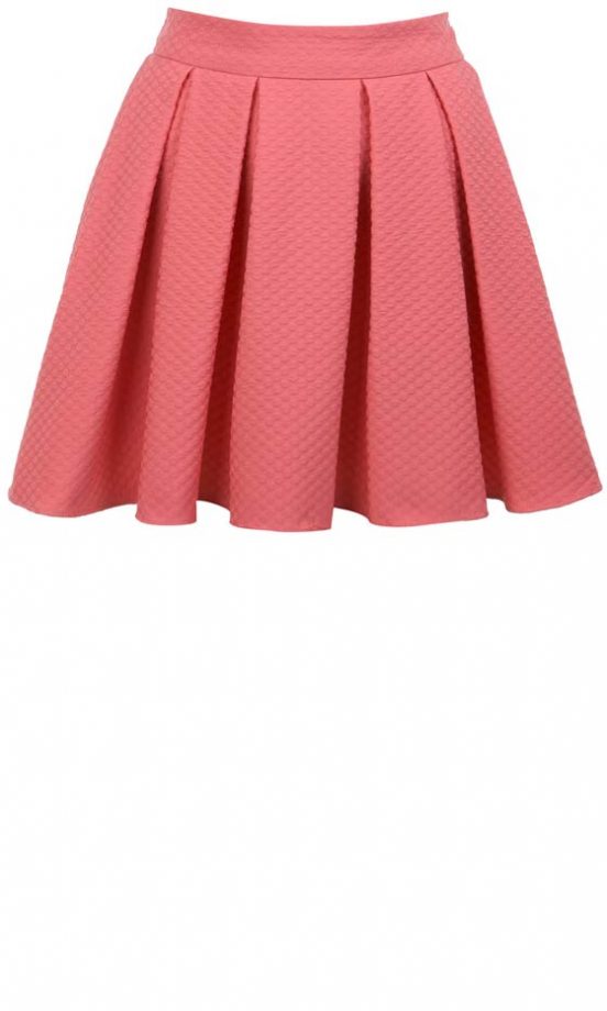 Miss Selfridge Textured Skater Skirt, £32