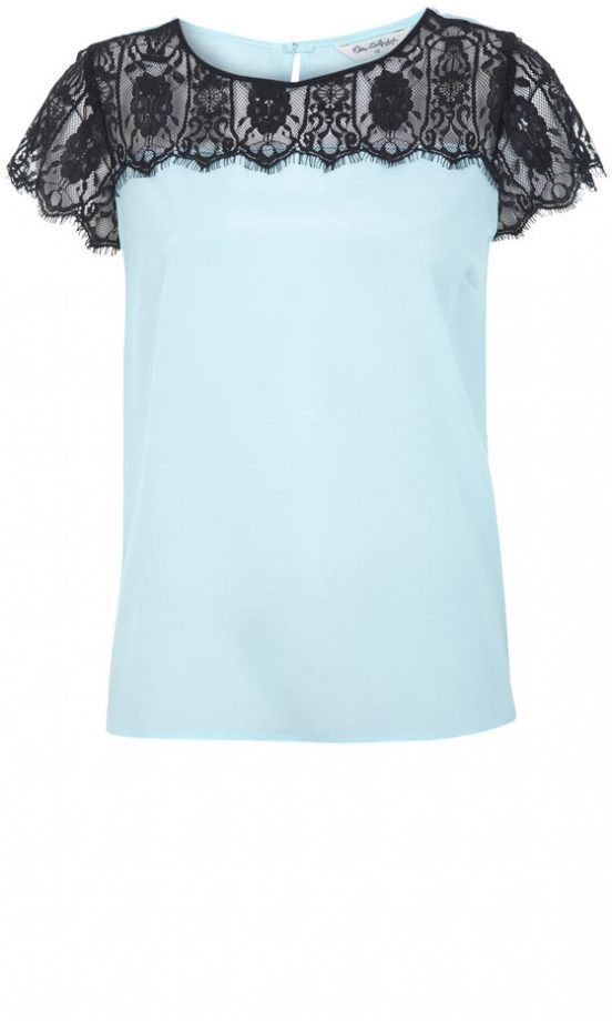 Miss Selfridge Lace Panel Top, £28