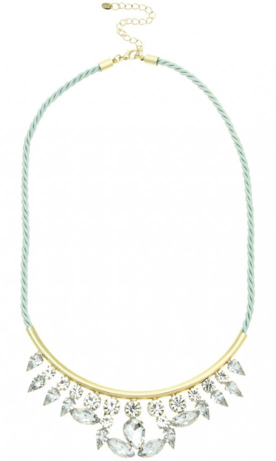Oasis Cord And Crystal Necklace, £16