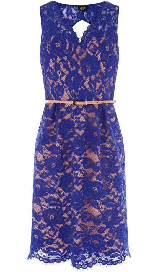 Oasis Blue Lace Dress, £85