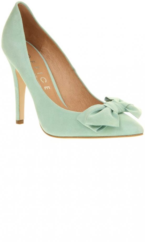 Office Mint Bow Heels, £62