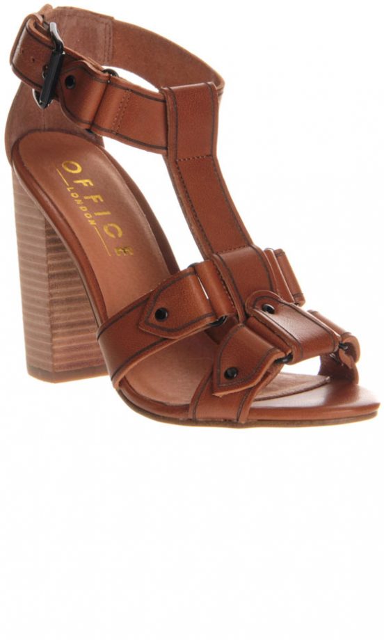 Office Tan Leather Sandals, £60