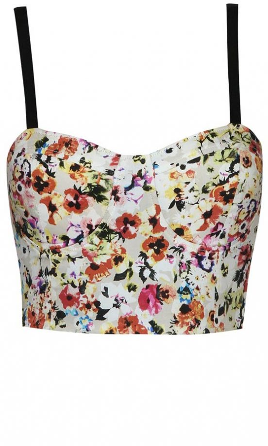 Boohoo Woven Floral Crop Top, £18